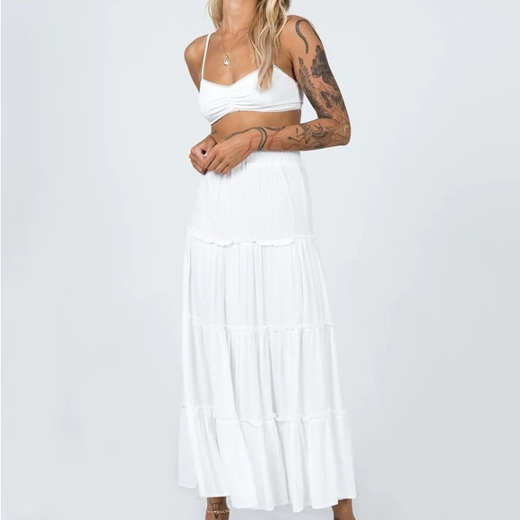 Princess Polly miriah maxi skirt white - Picture 2 of 14